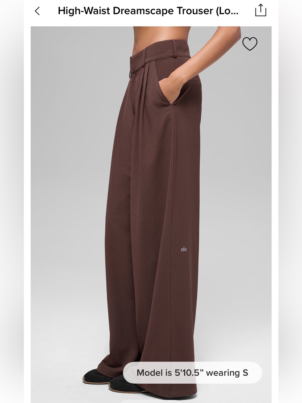 ALO Yoga High-Waist Trousers - Brownstone - Picture 6 of 9